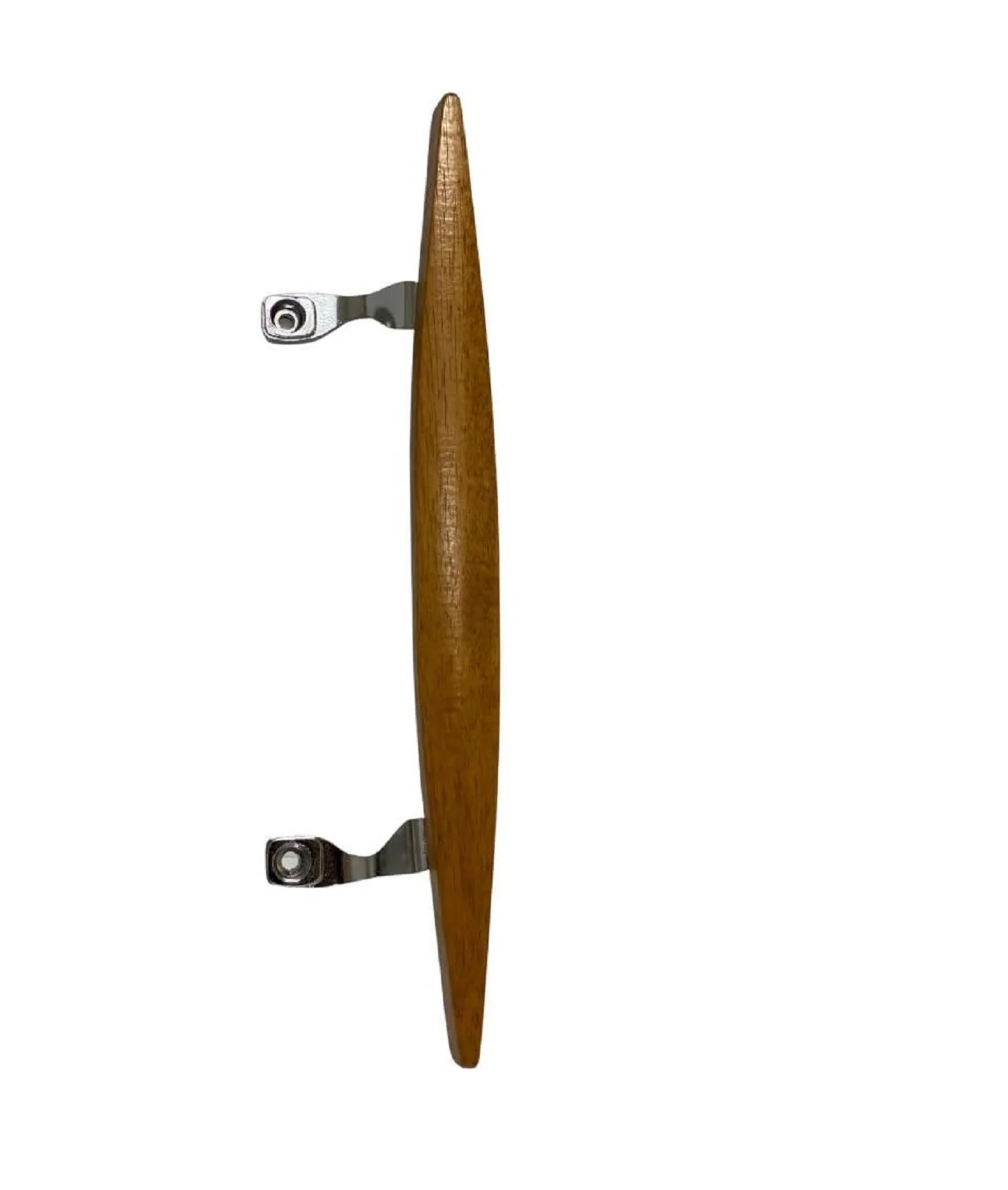 (DH-101-C) Canoe Style Wooden Handle for Sliding Doors, 6-5/8" Hole Space - Chrome - Image 5