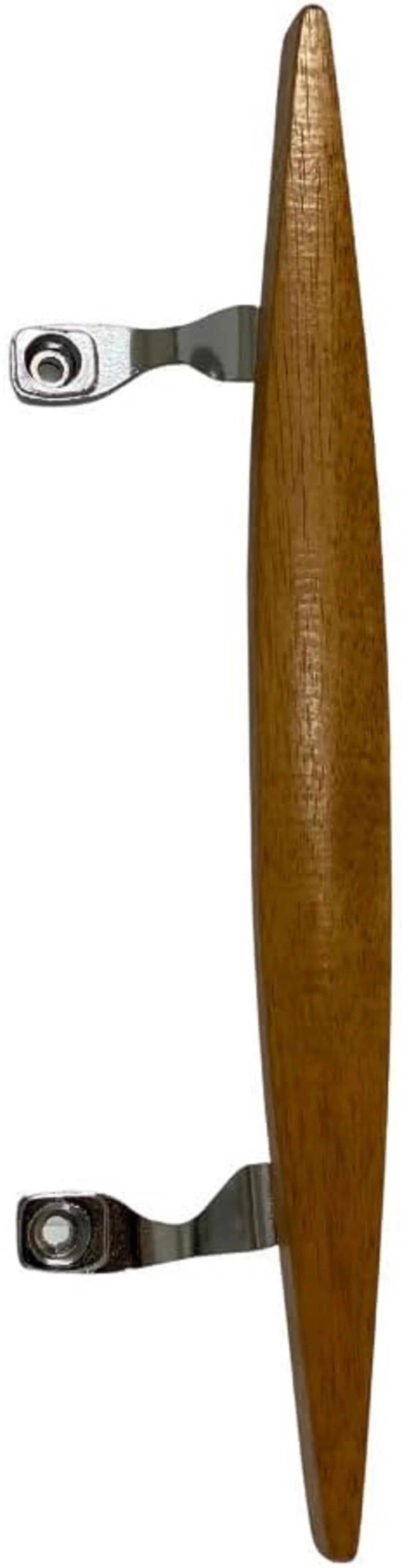 (DH-101-C) Canoe Style Wooden Handle for Sliding Doors, 6-5/8" Hole Space - Chrome - Image 6
