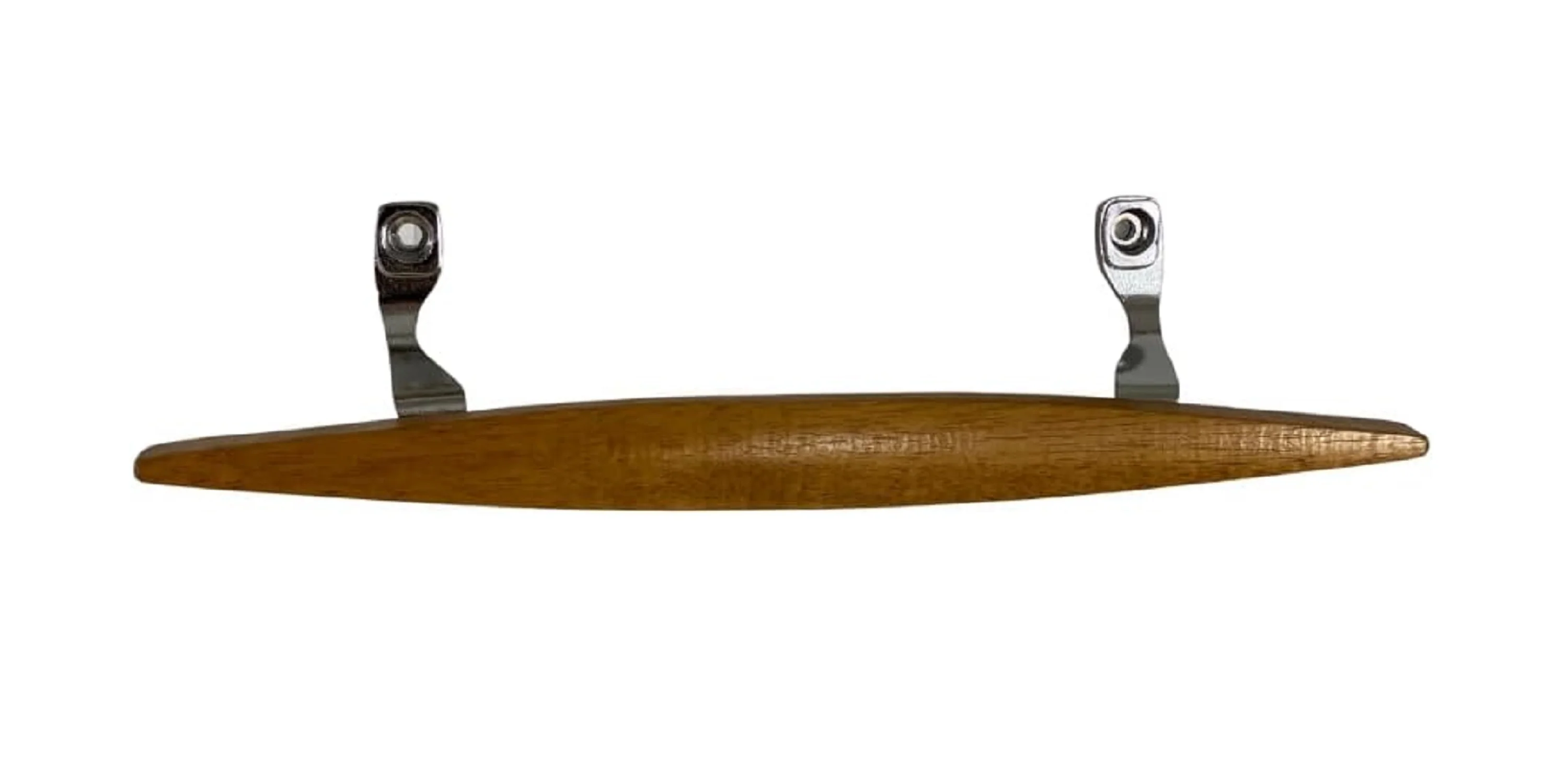 (DH-101-C) Canoe Style Wooden Handle for Sliding Doors, 6-5/8" Hole Space - Chrome - Image 7