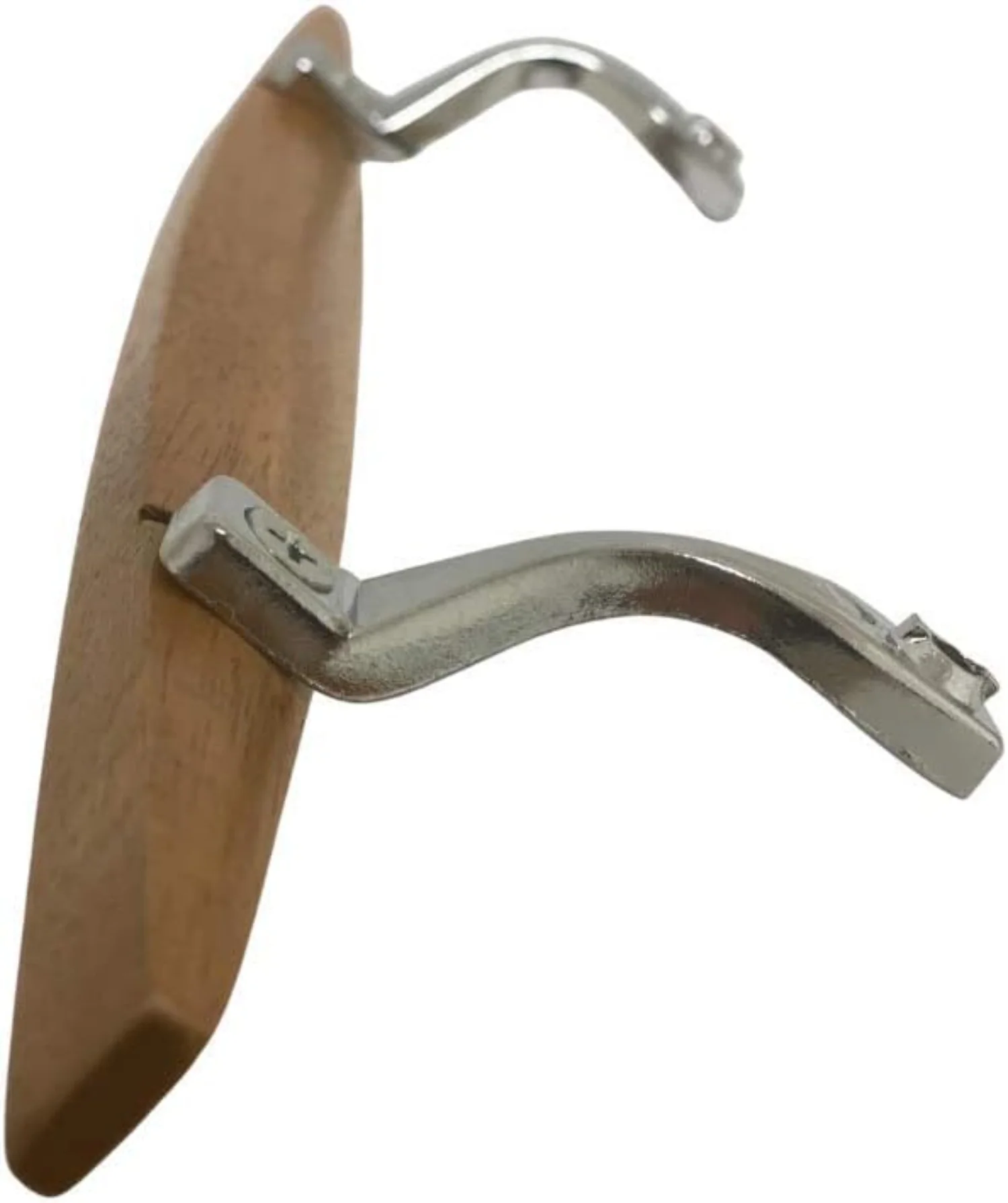 (DH-101-C) Canoe Style Wooden Handle for Sliding Doors, 6-5/8" Hole Space - Chrome - Image 9