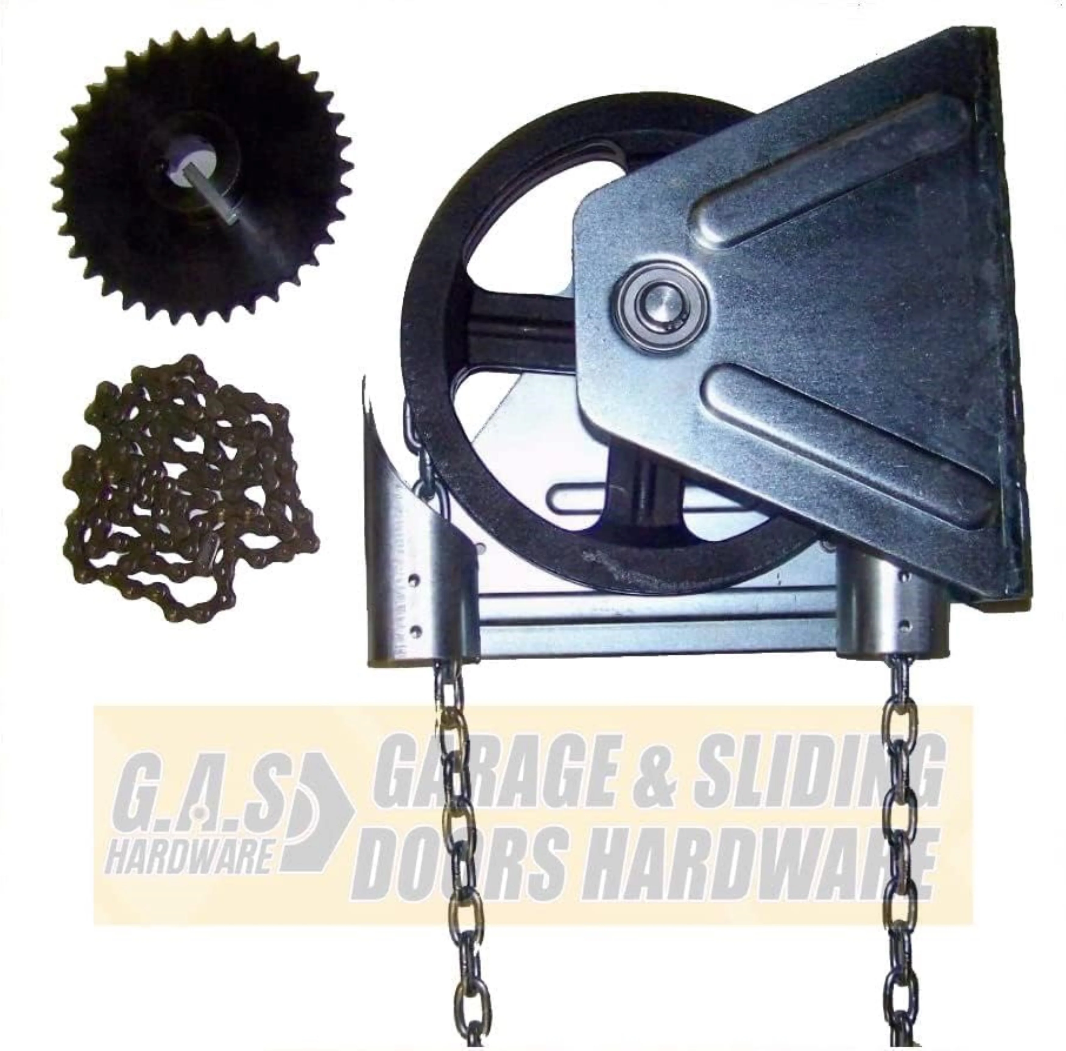Chain Hoist Kit Model 2000R 4:1 Reduction Wall Mount (1 Inch Shaft) - Image 3