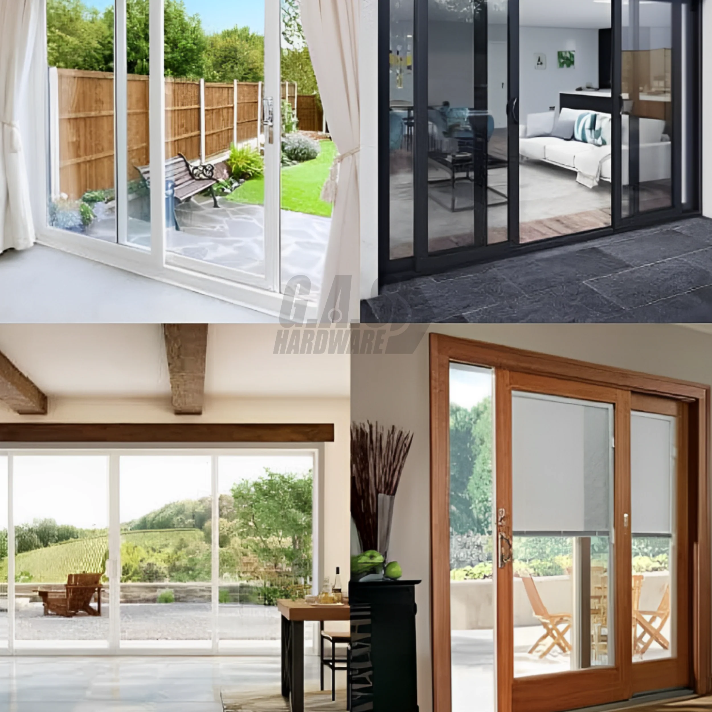 Involute Sliding Patio Door Handle Set, 4-15/16" Hole Spacing (DH-473) - Image 14