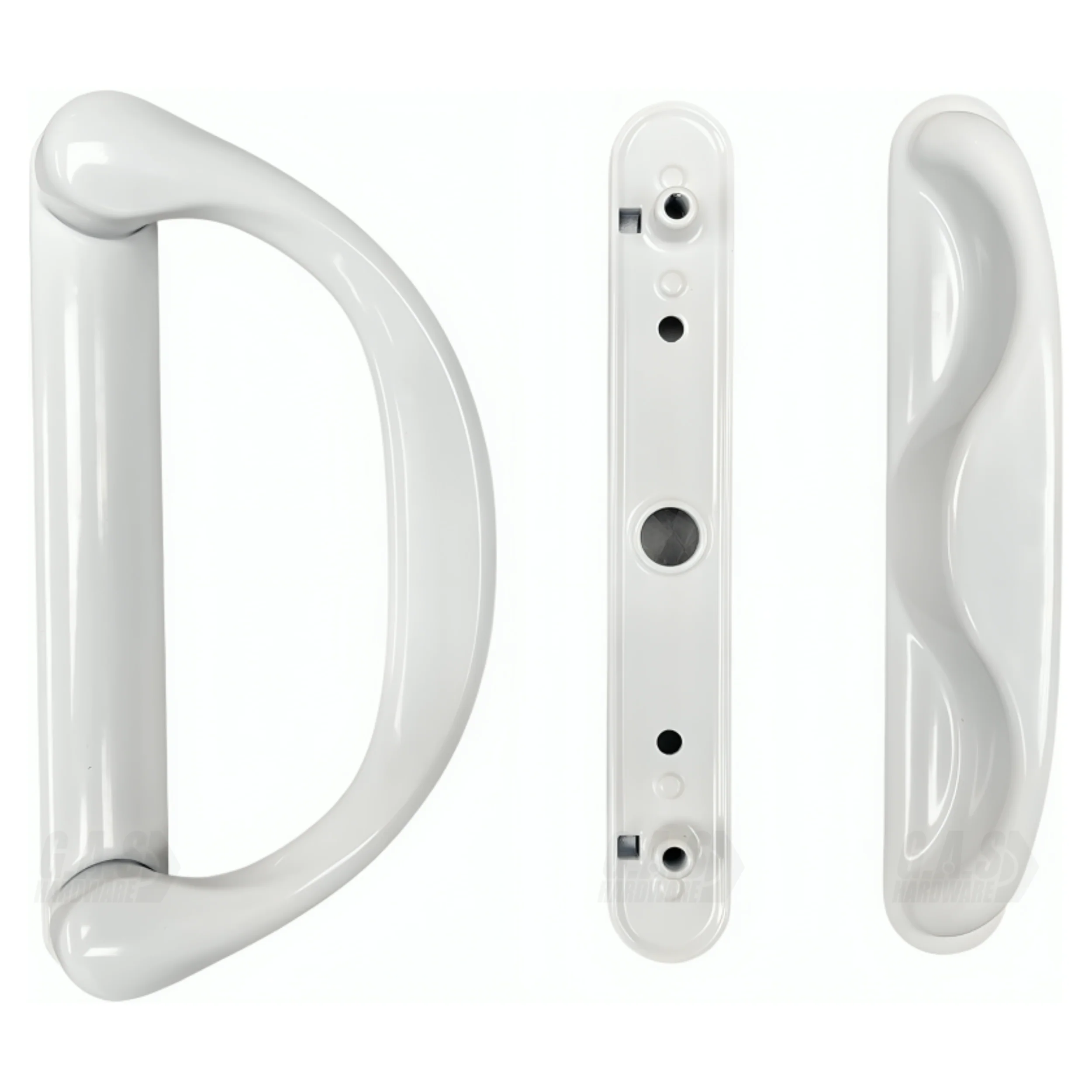 Involute Sliding Patio Door Handle Set, 4-15/16" Hole Spacing (DH-473) - Image 3