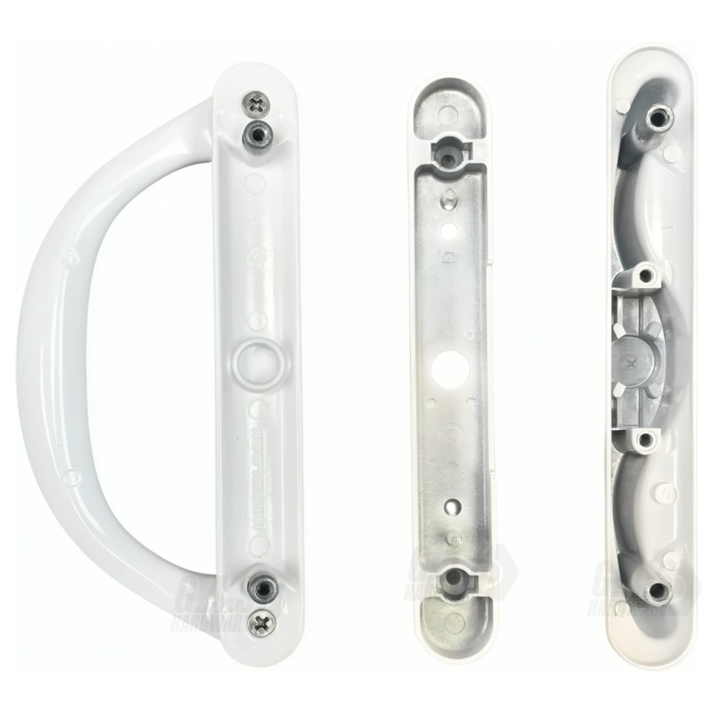 Involute Sliding Patio Door Handle Set, 4-15/16" Hole Spacing (DH-473) - Image 4