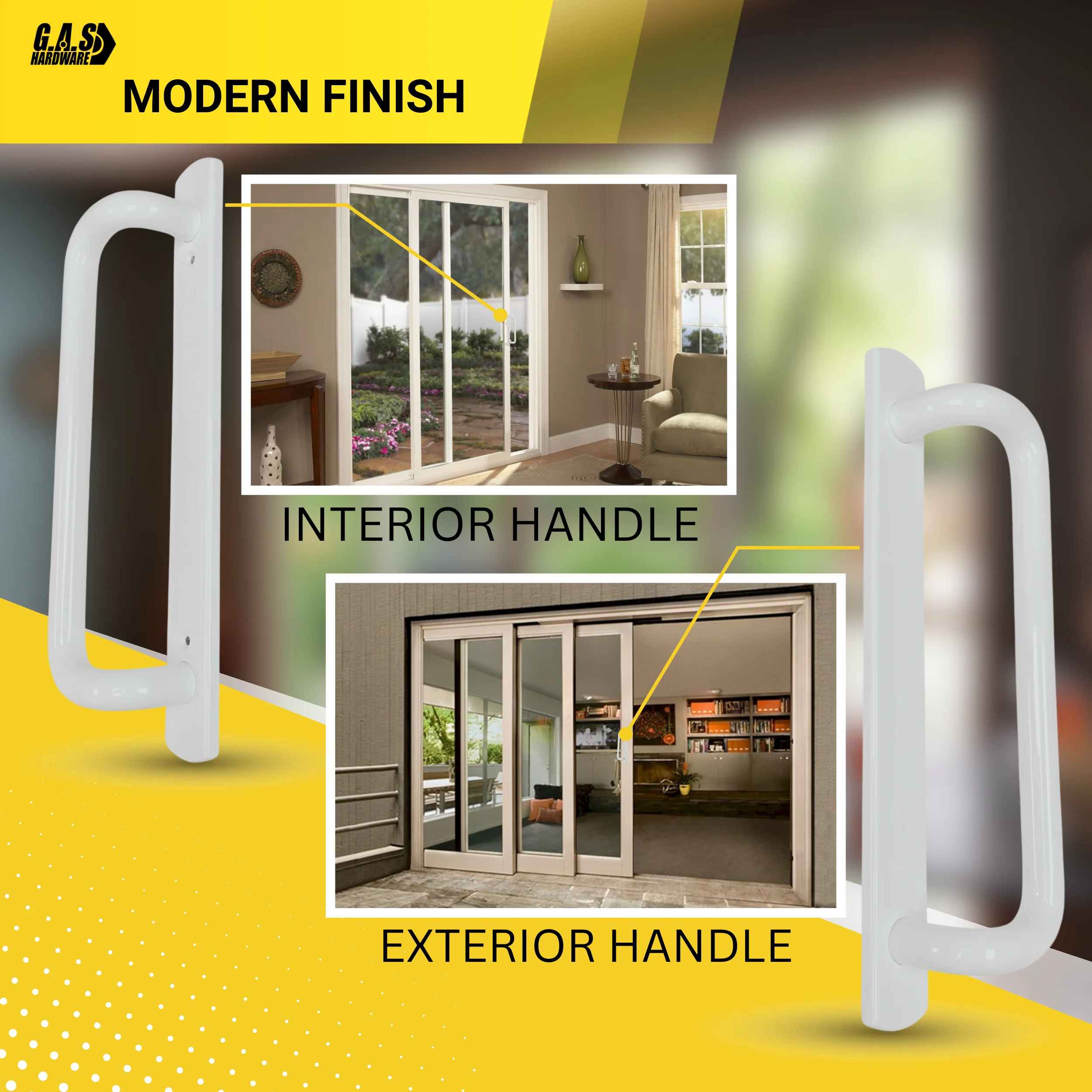 (DH-489-Almond) PGT 5400 Series Keyed Handle Set, 7-15/16" Hole Space - Almond - Image 6